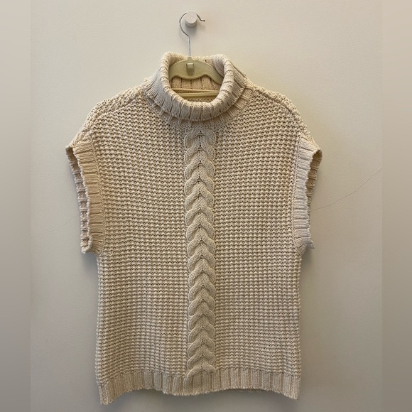 AWARE by Vero Moda Turtleneck Vest, Cream, Medium - Picture 2 of 5